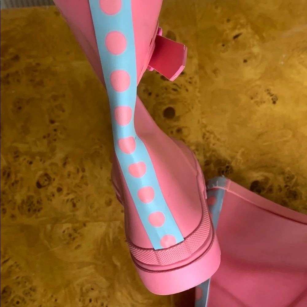 Joules Pink Rain Boot Girls 12